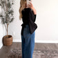 Evening Back-Tie Drape Top (Restocking early October)