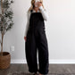 All Fall Barrel Overalls / Black (Restocking Late September)