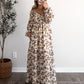 Butterfly Fields Floral Maxi Dress