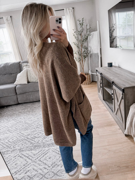 Coffee Chats Sweater Knit Kimono