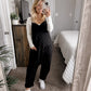 Cover Me In Comfort Quilted Jumpsuit Final Sale