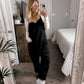 Cover Me In Comfort Quilted Jumpsuit Final Sale