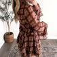 Rosewood Plaid Ruffle Dress