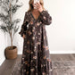 Victorian Floral Maxi Dress