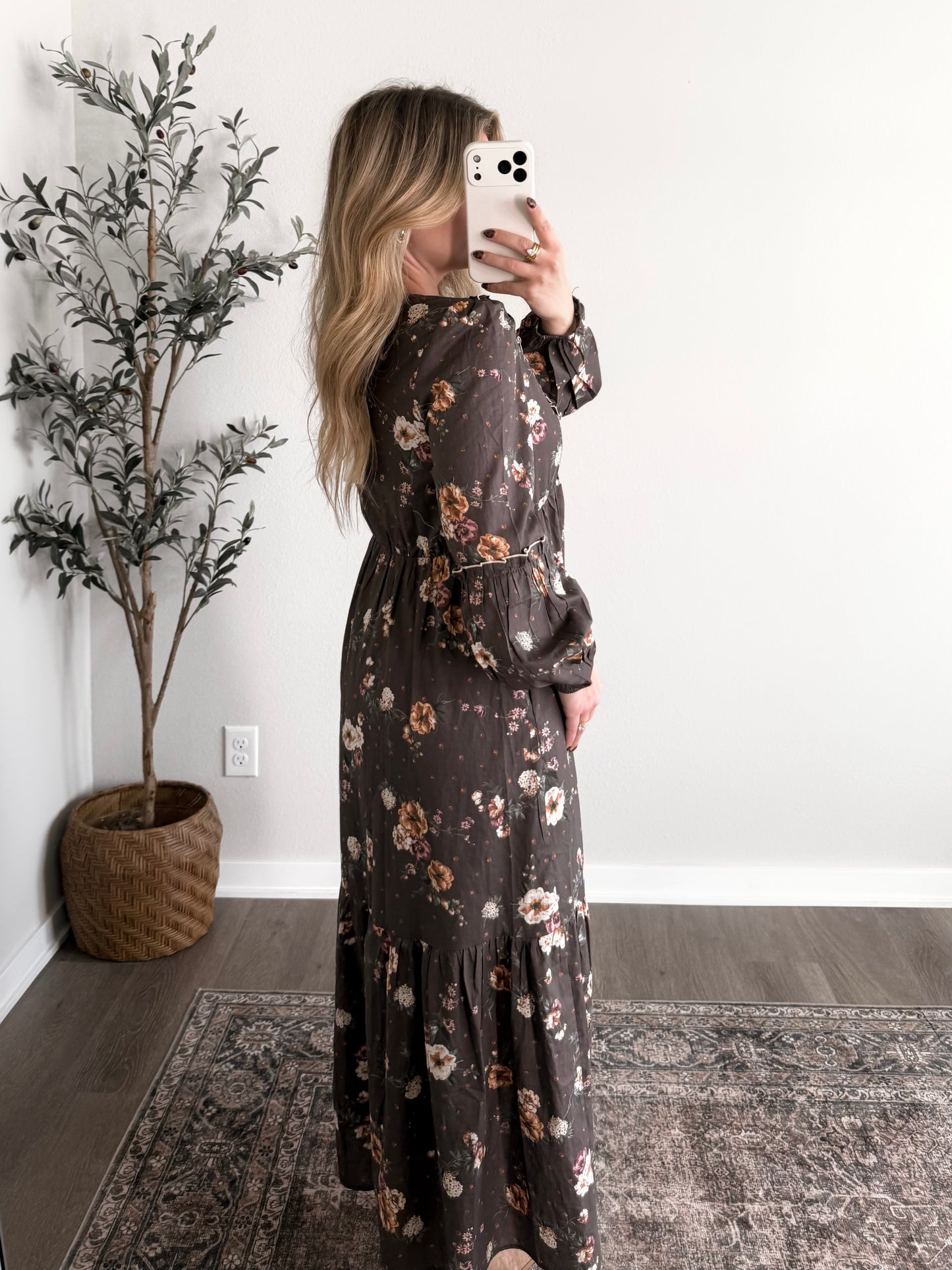 Victorian Floral Maxi Dress