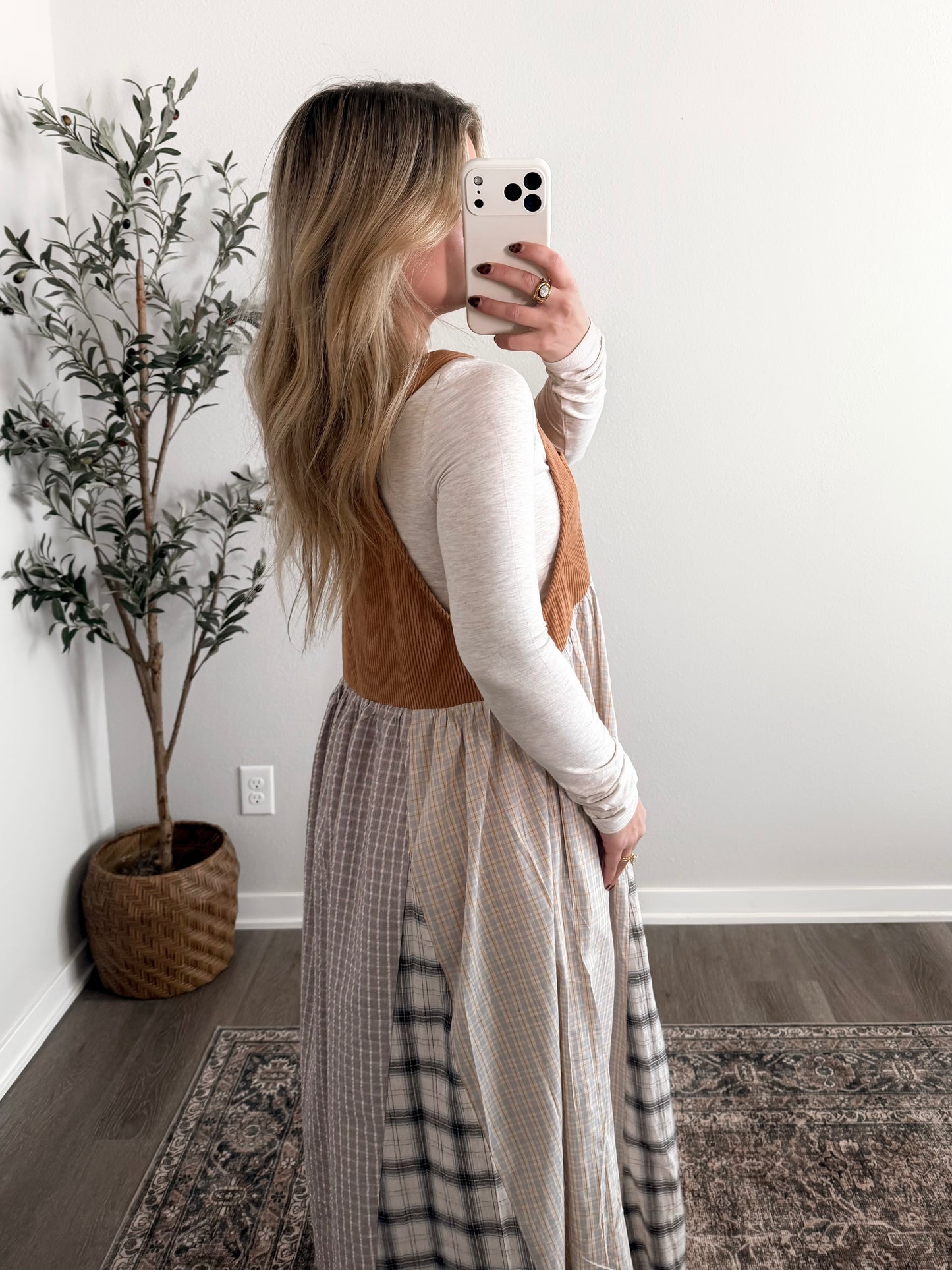 Prairie Honey Patchwork Overall Dress