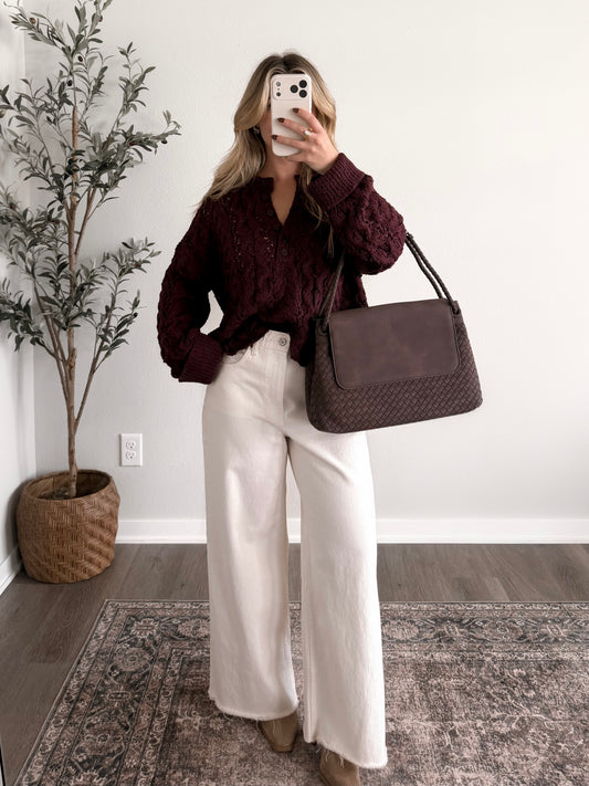 Bramble Berry Open Knit Sweater