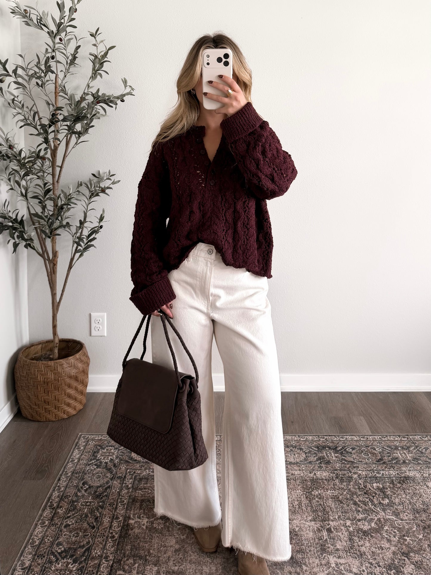 Bramble Berry Open Knit Sweater