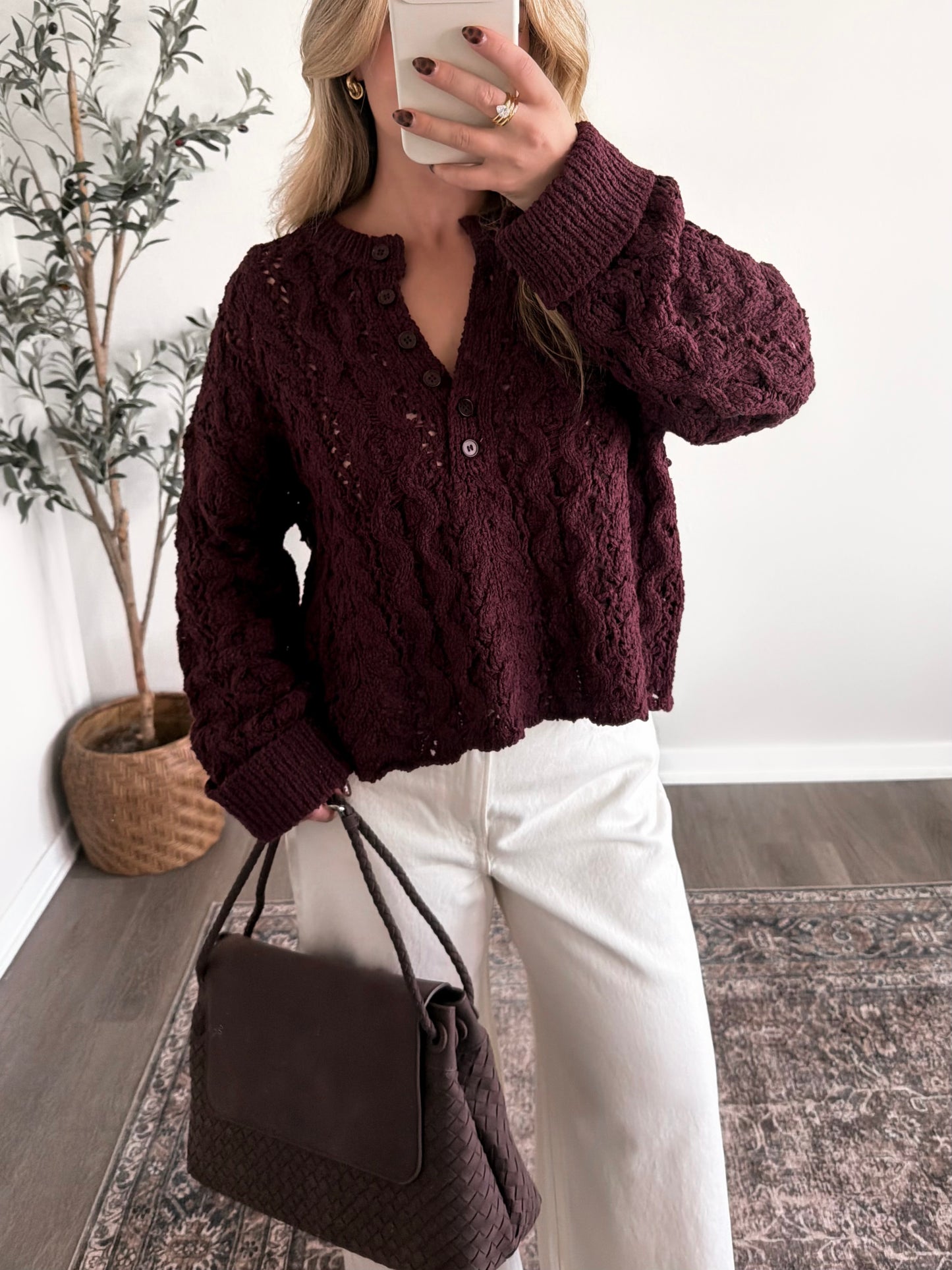 Bramble Berry Open Knit Sweater