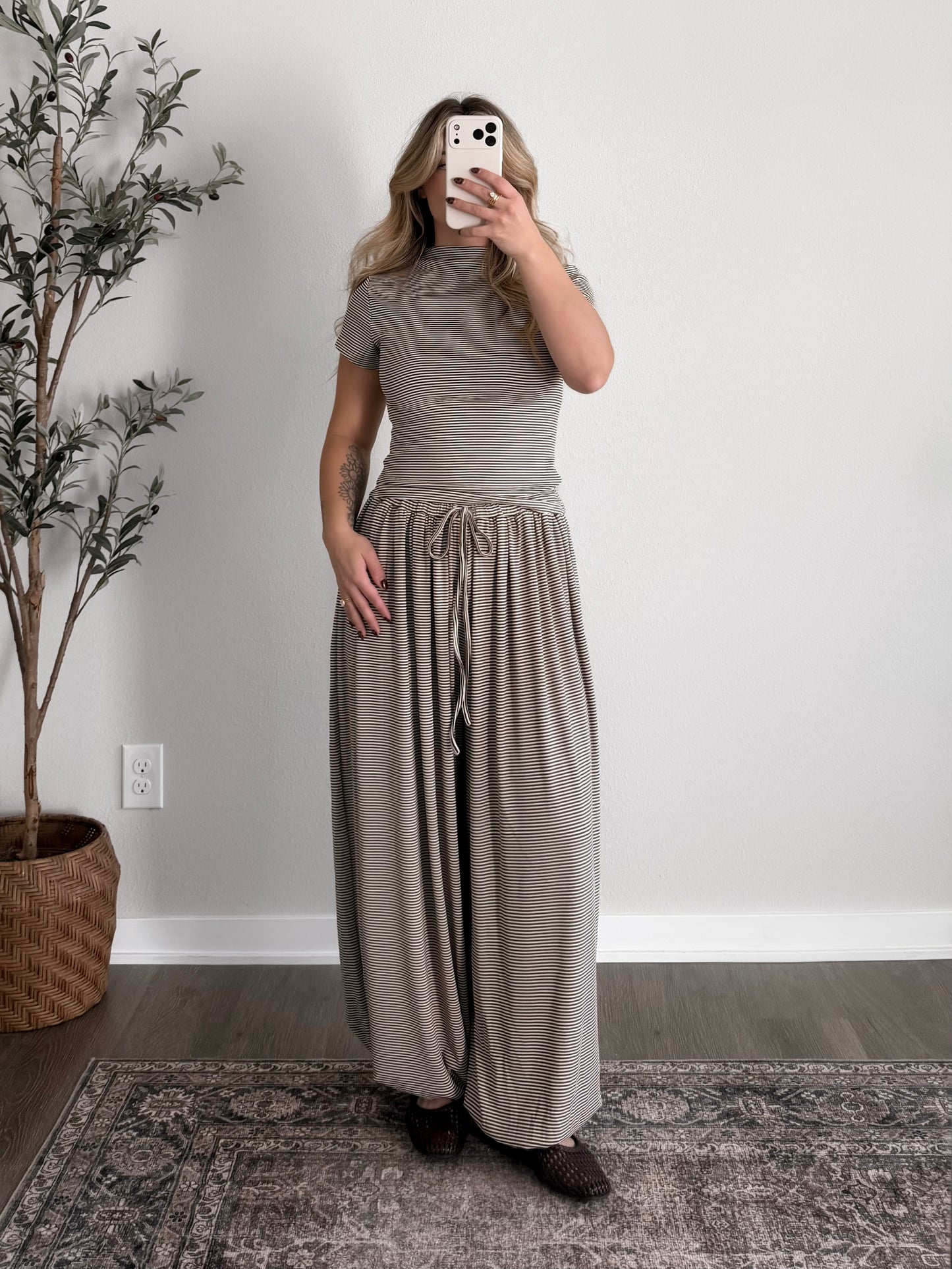 Comfy Company Striped Lounge Set