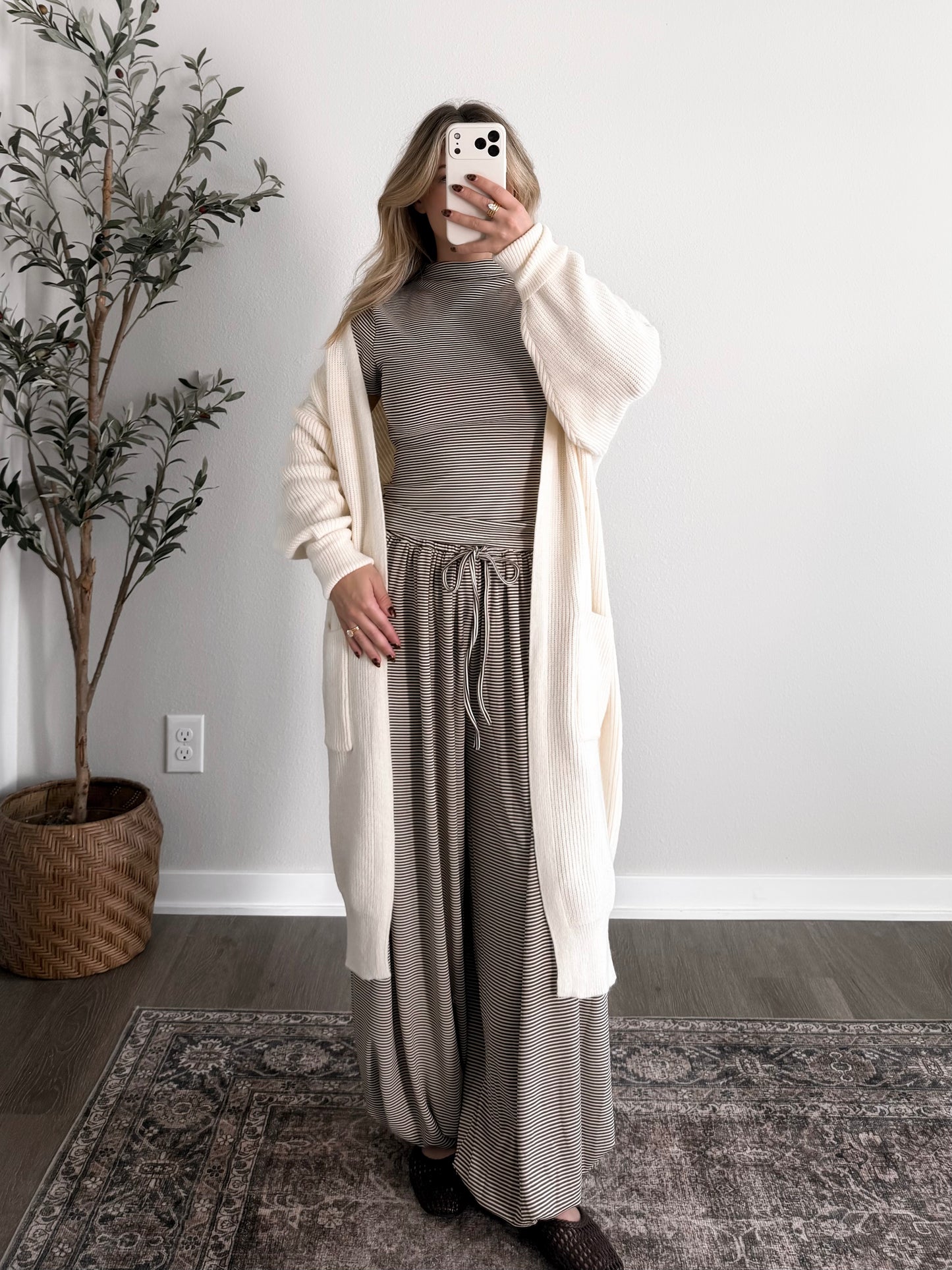 Winter Layers Knit Cardigan / Cream