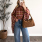 Cider House Plaid Poncho
