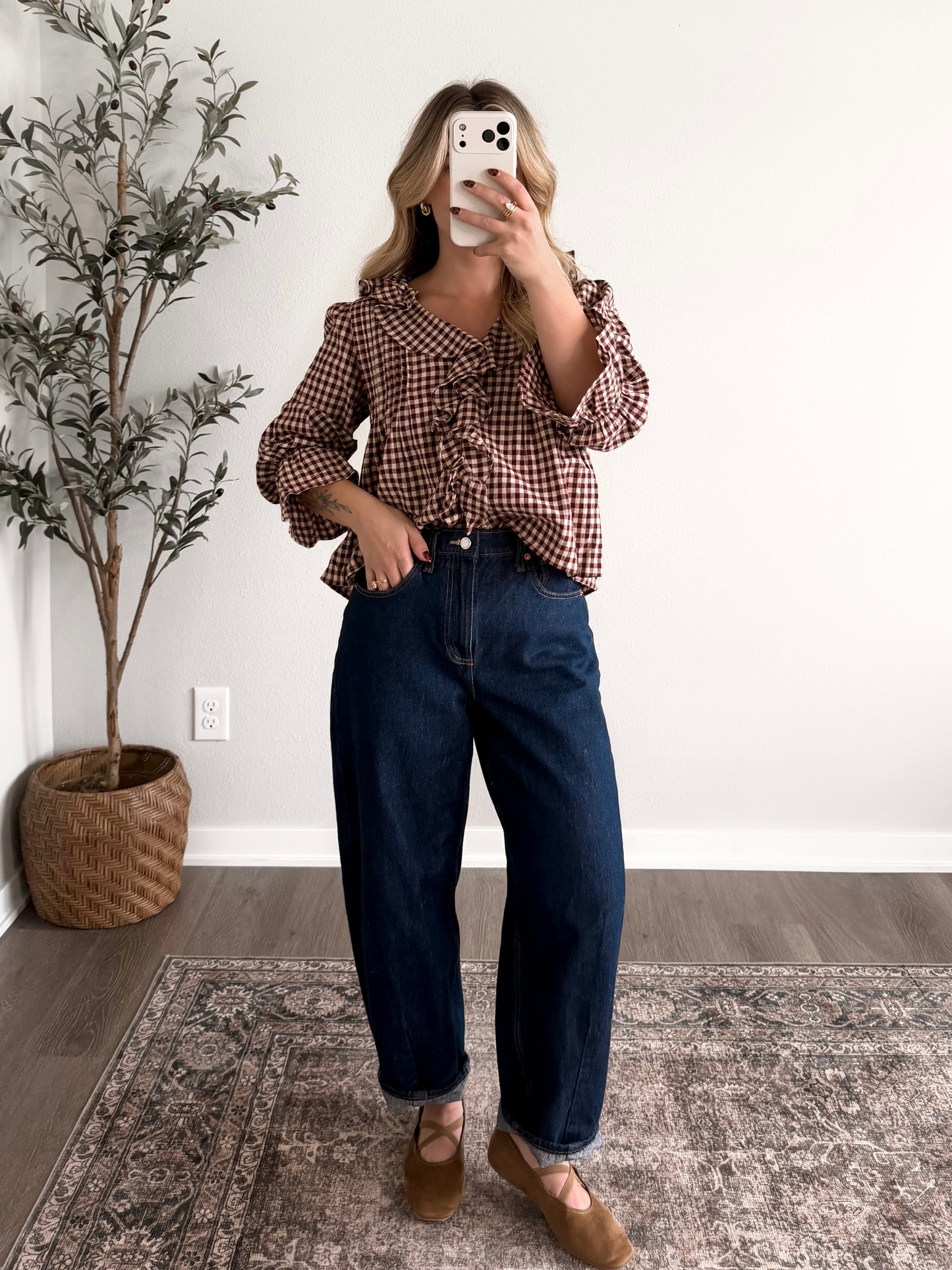 Sunday Supper Ruffle Blouse
