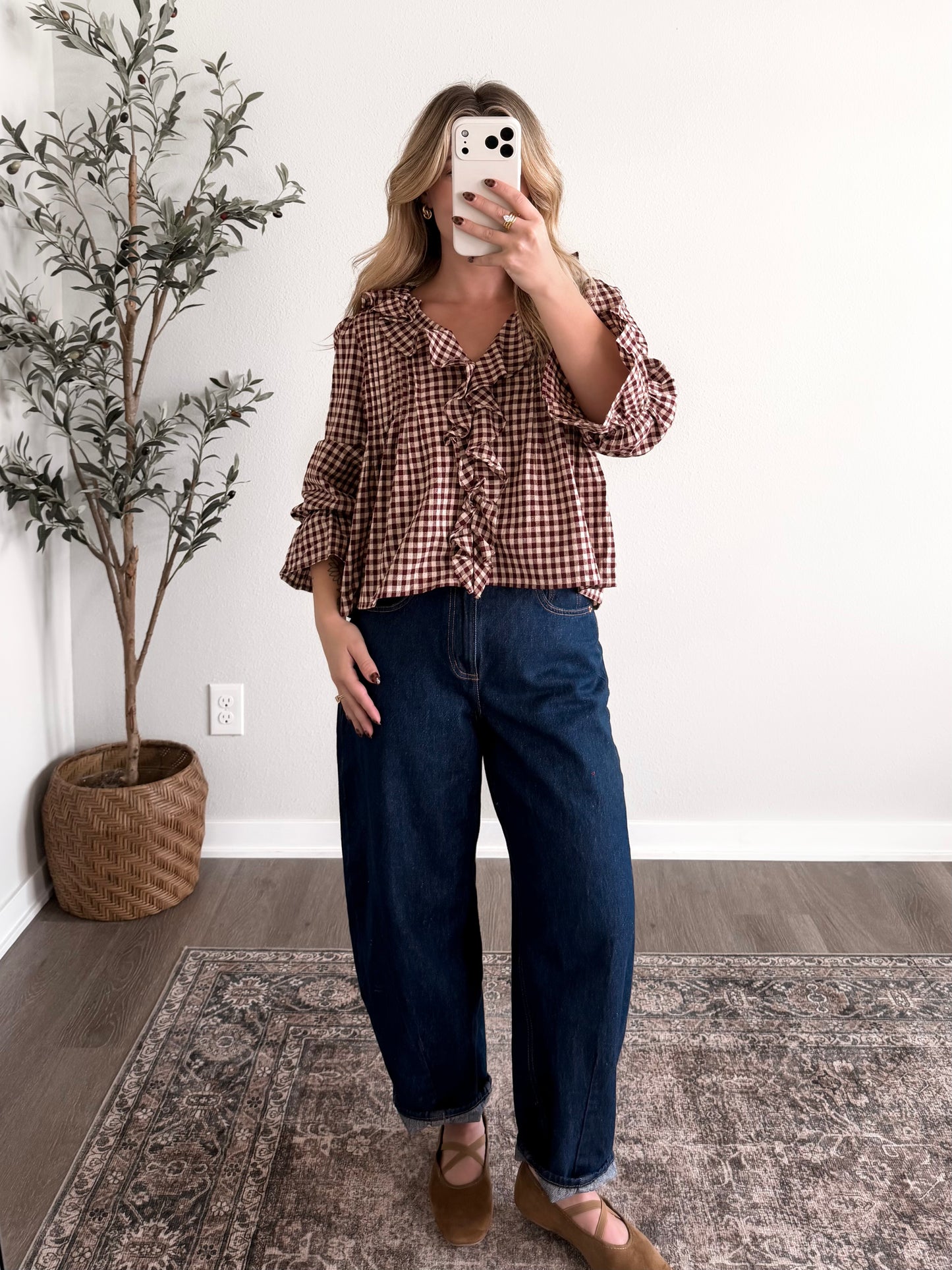 Sunday Supper Ruffle Blouse