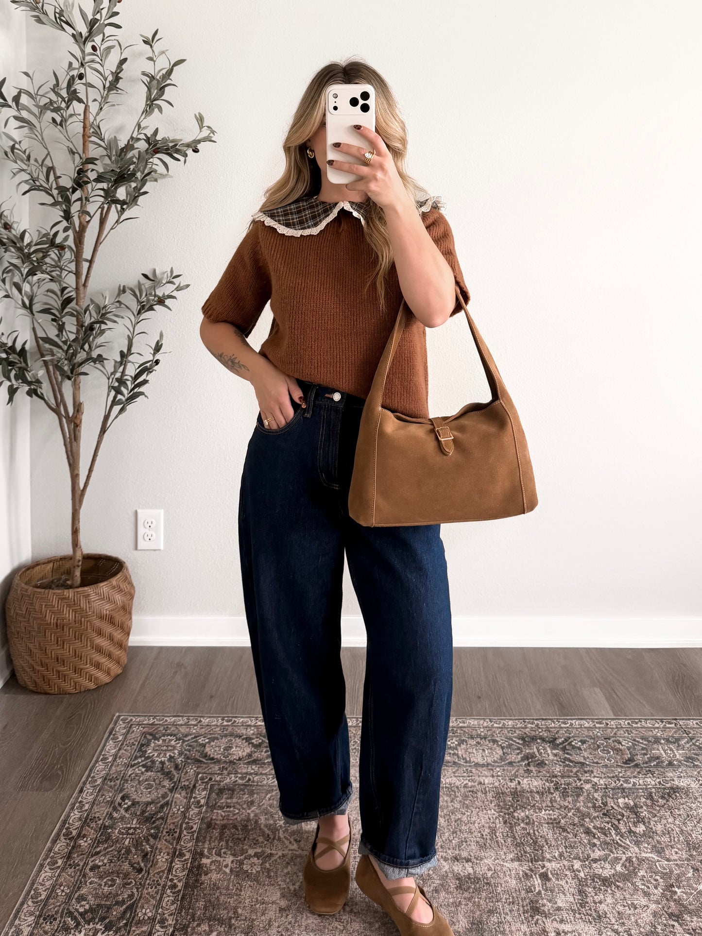 Homemade Pie Collared Sweater
