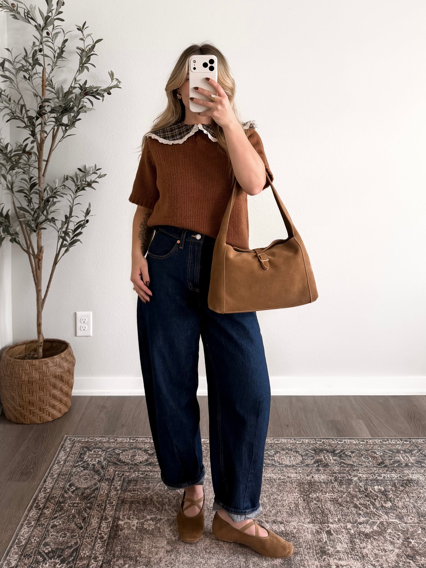 Homemade Pie Collared Sweater