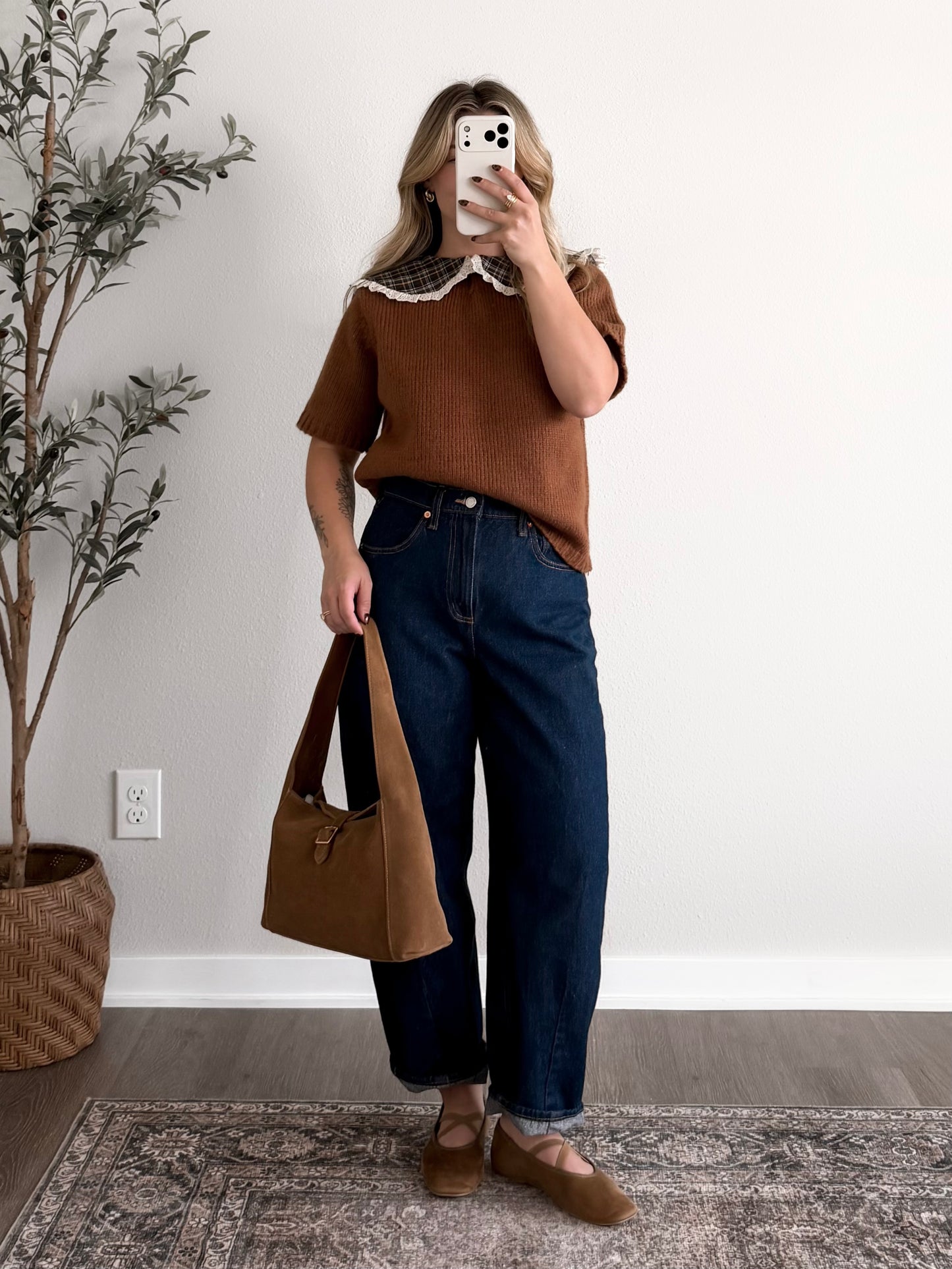 Homemade Pie Collared Sweater
