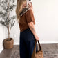 Homemade Pie Collared Sweater