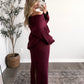 Holiday Muse Off Shoulder Knit Sweater