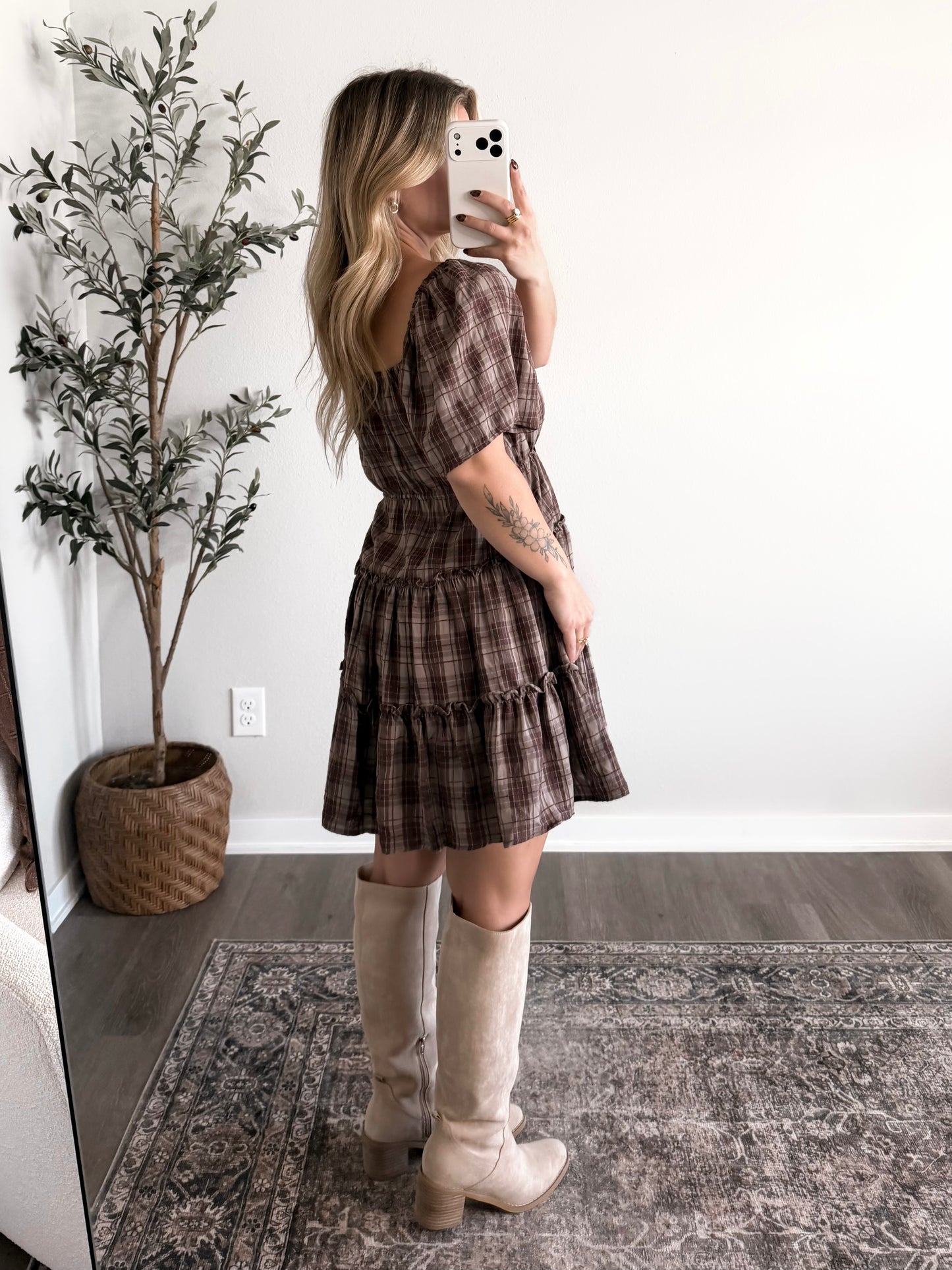 Saved You A Seat Plaid Dress