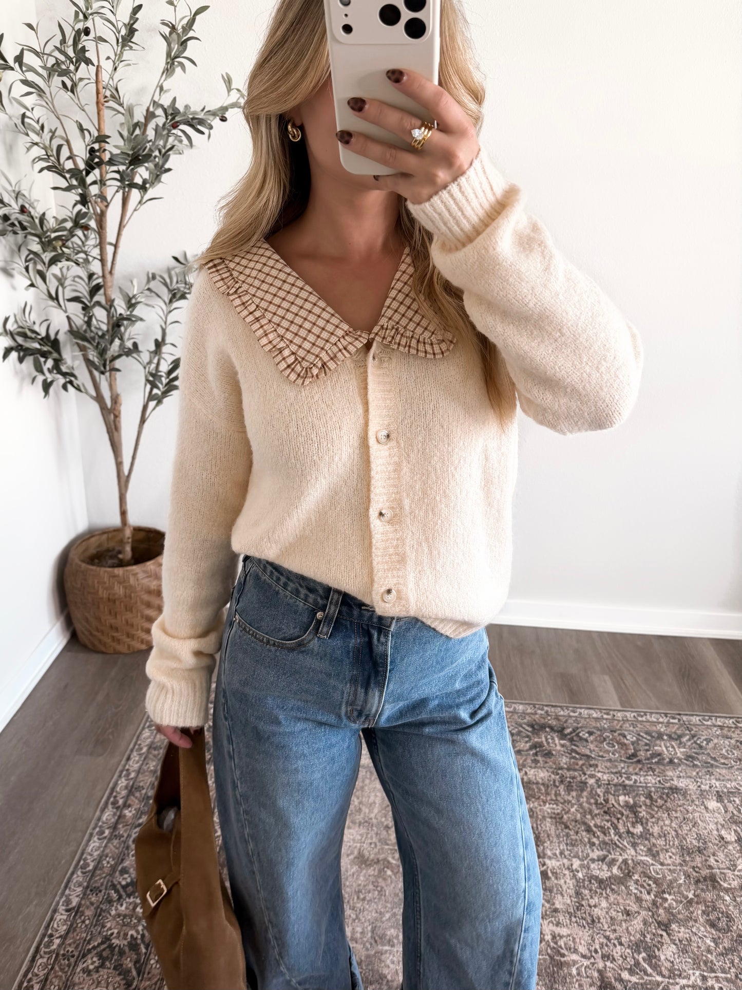 Betty Lou Collared Knit Cardigan (Restocking 11.02)