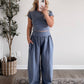 Free Falling Mineral Wash Barrel Pant