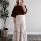Neutral Crochet Midi Skirt