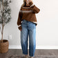 Pumpkin Fair Isle Knit Sweater