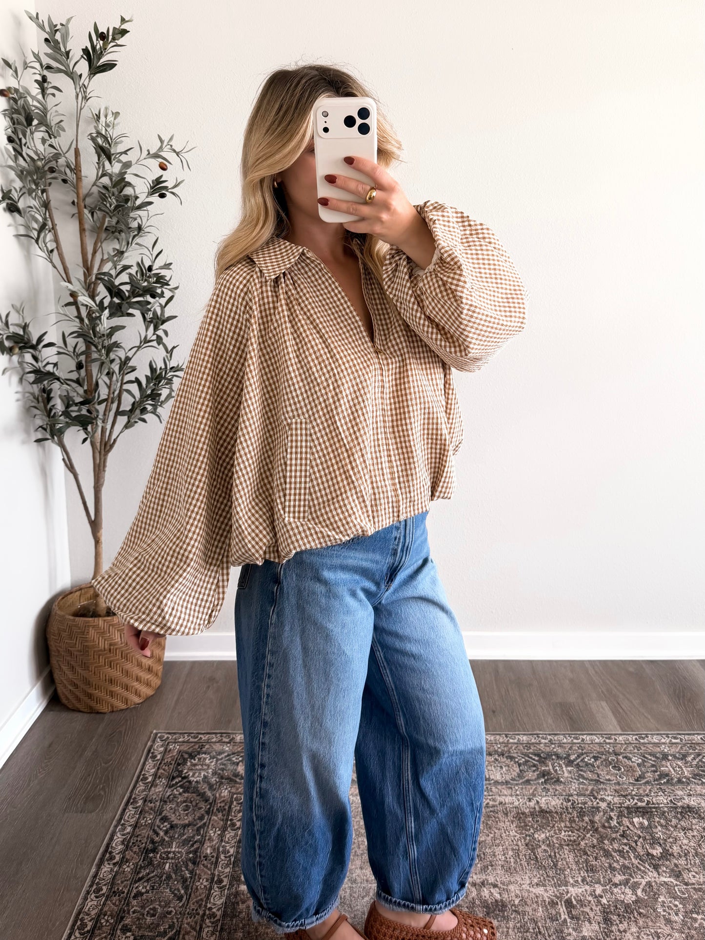 Autumn Market Gingham Jacket