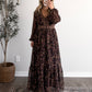 Spiced Fig Floral Maxi Dress