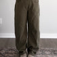 Outlook Barrel Denim Overalls / Olive