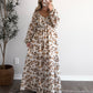Butterfly Fields Floral Maxi Dress