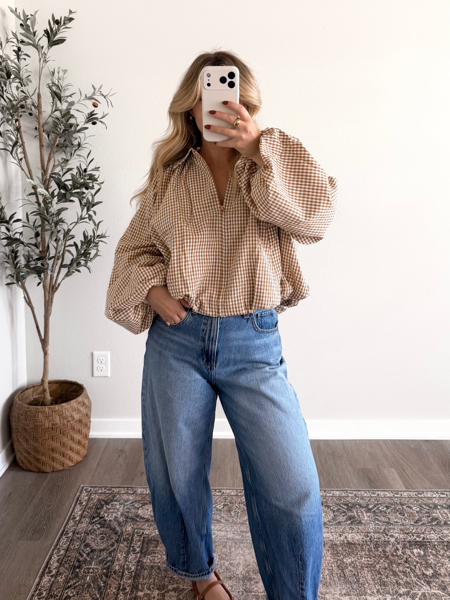 Autumn Market Gingham Jacket