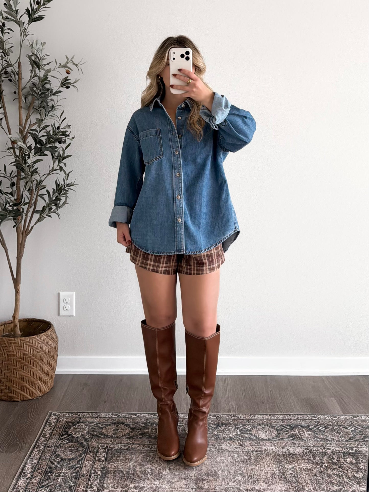 Early Autumn Plaid Shorts