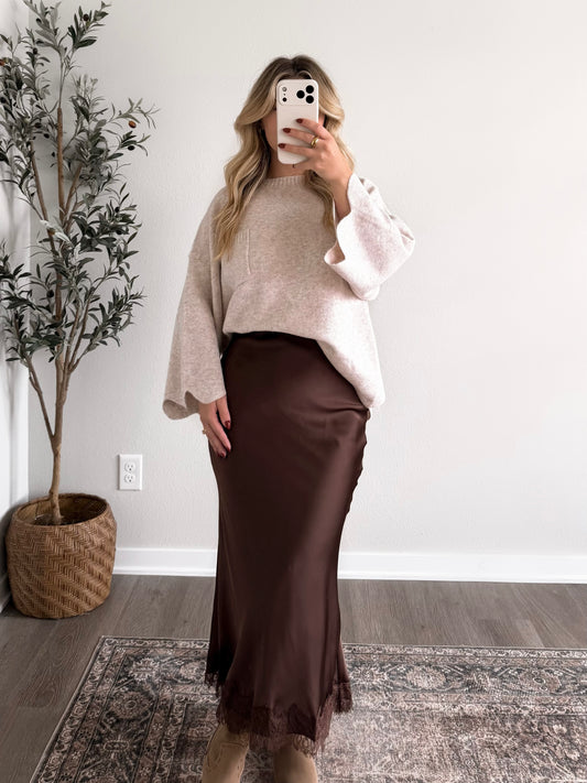 Memory Lane Knit Sweater / Oat