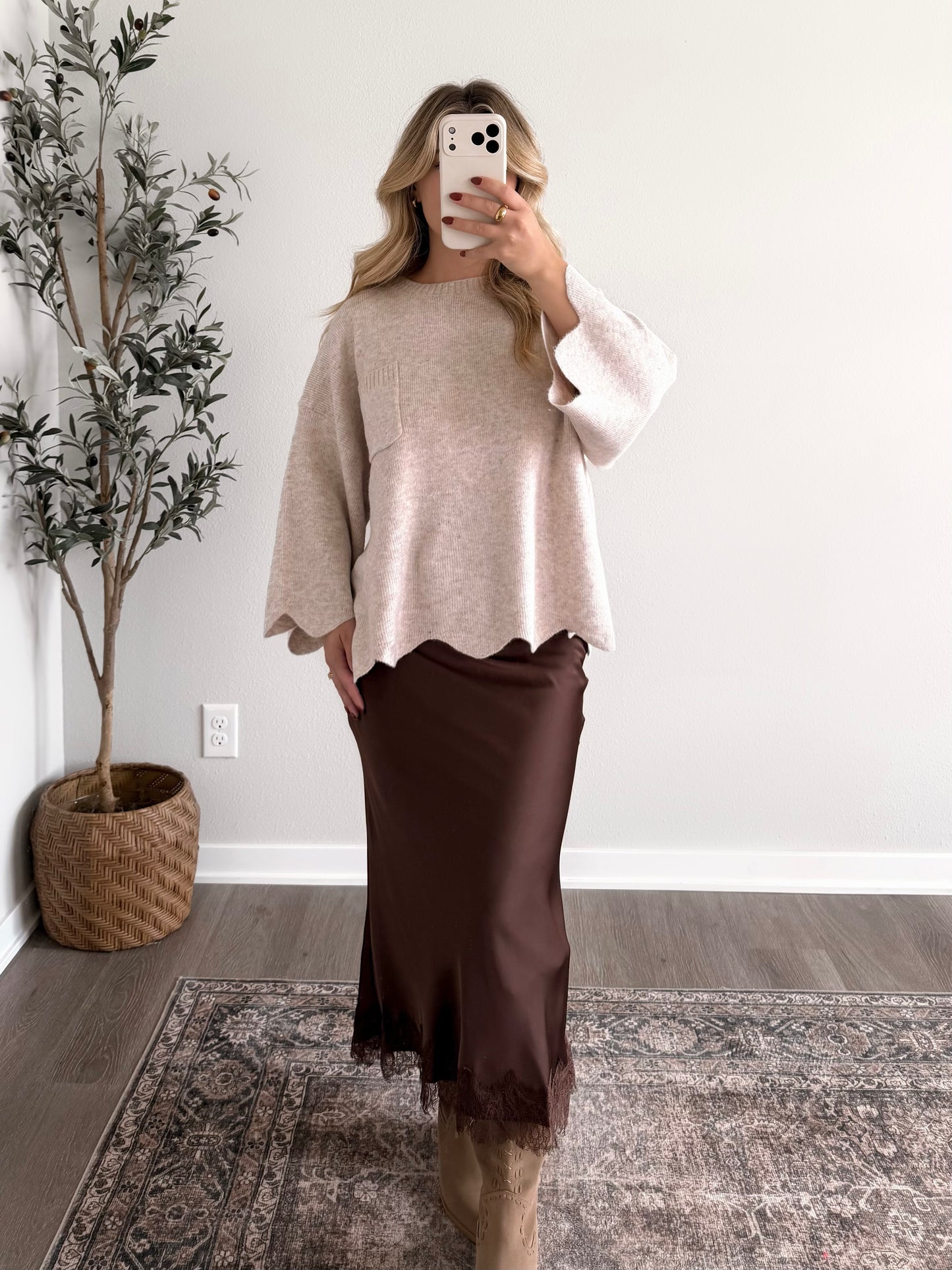 Memory Lane Knit Sweater / Oat