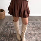 Fall Frill Lace Skort