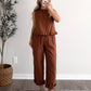 Warm Spice Gingham Pant Set