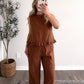 Warm Spice Gingham Pant Set