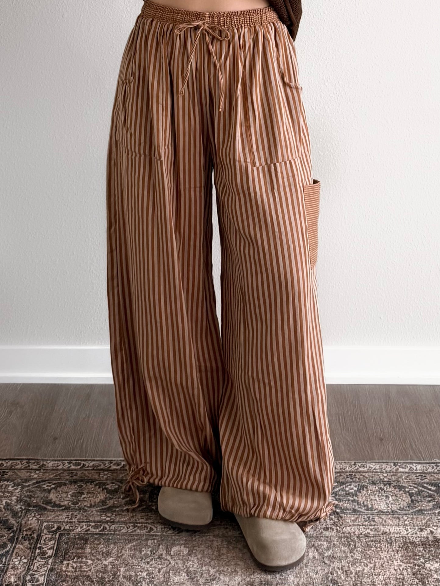 Calico Cotton Stripe Pants