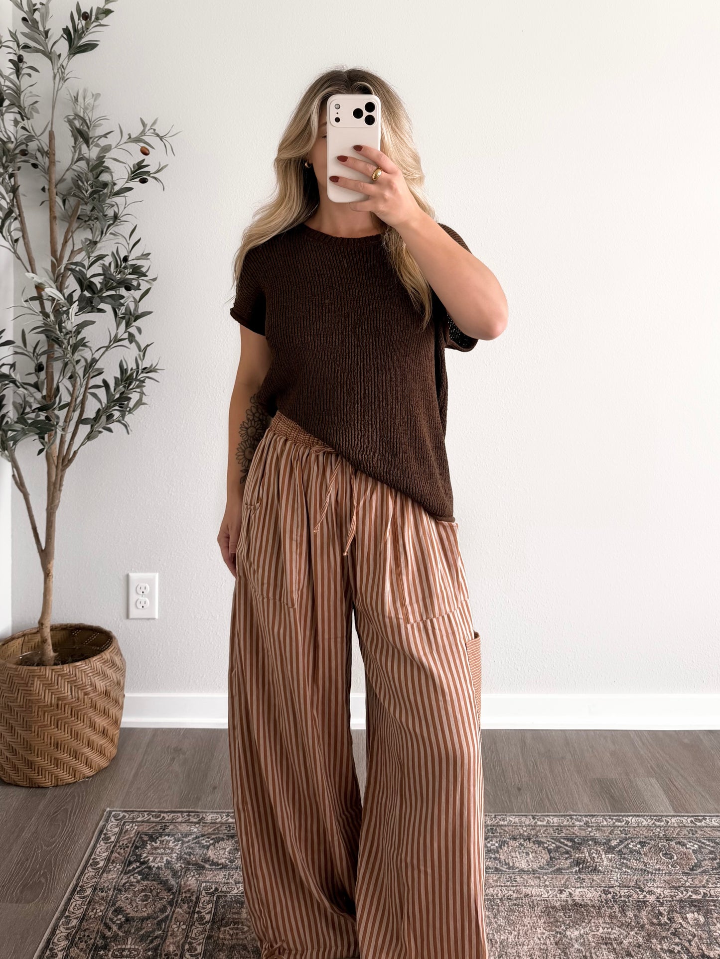 Easy Choice Knit Top / Brown