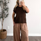 Easy Choice Knit Top / Brown