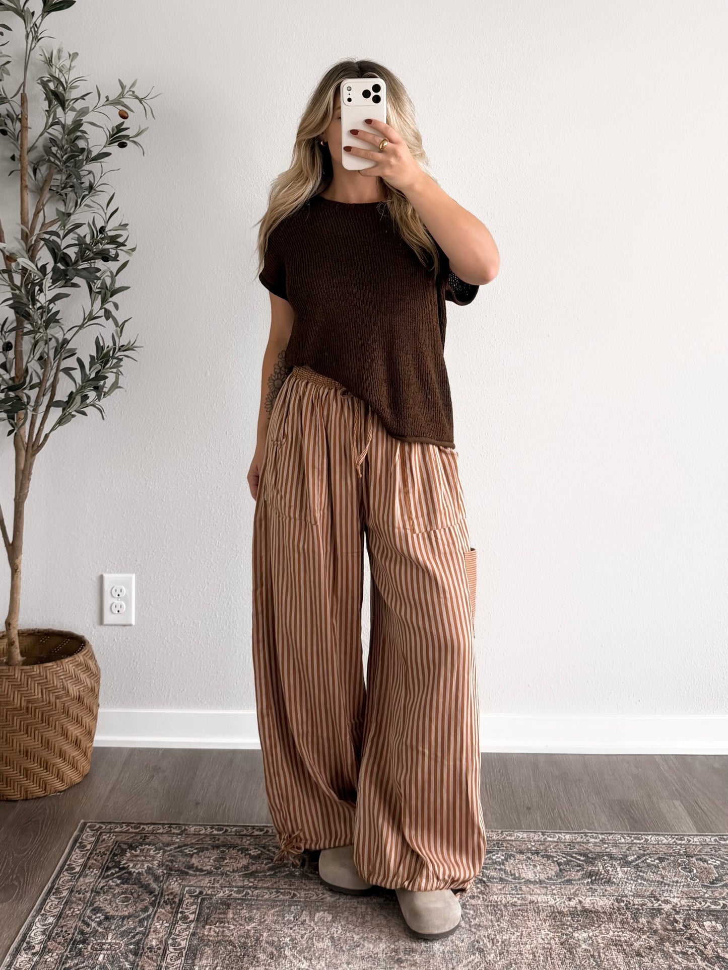 Easy Choice Knit Top / Brown