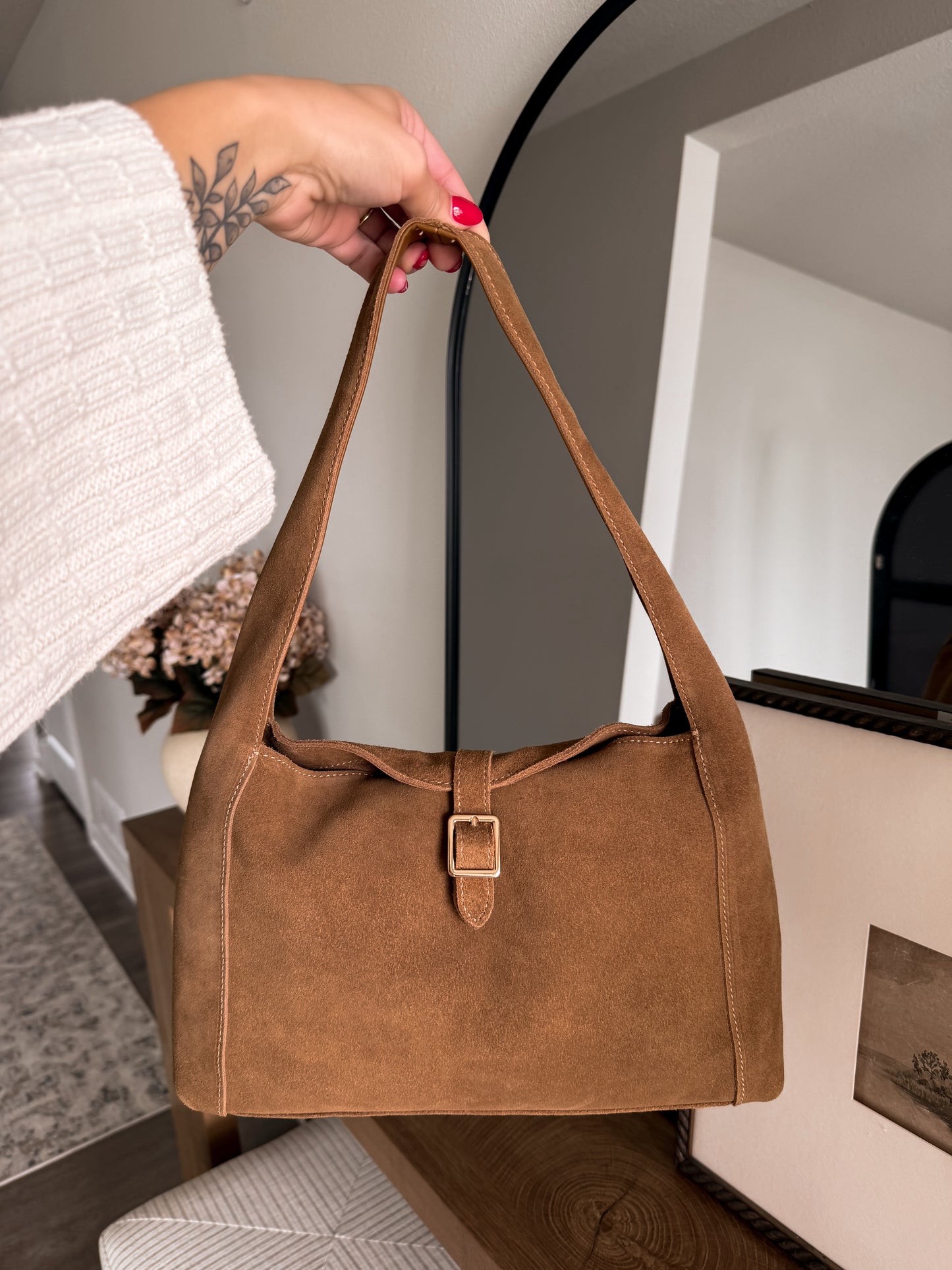 Oakley Suede Hobo Bag (Restocking 10.5)