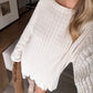 Said Softly Knit Skirt Set / Cream