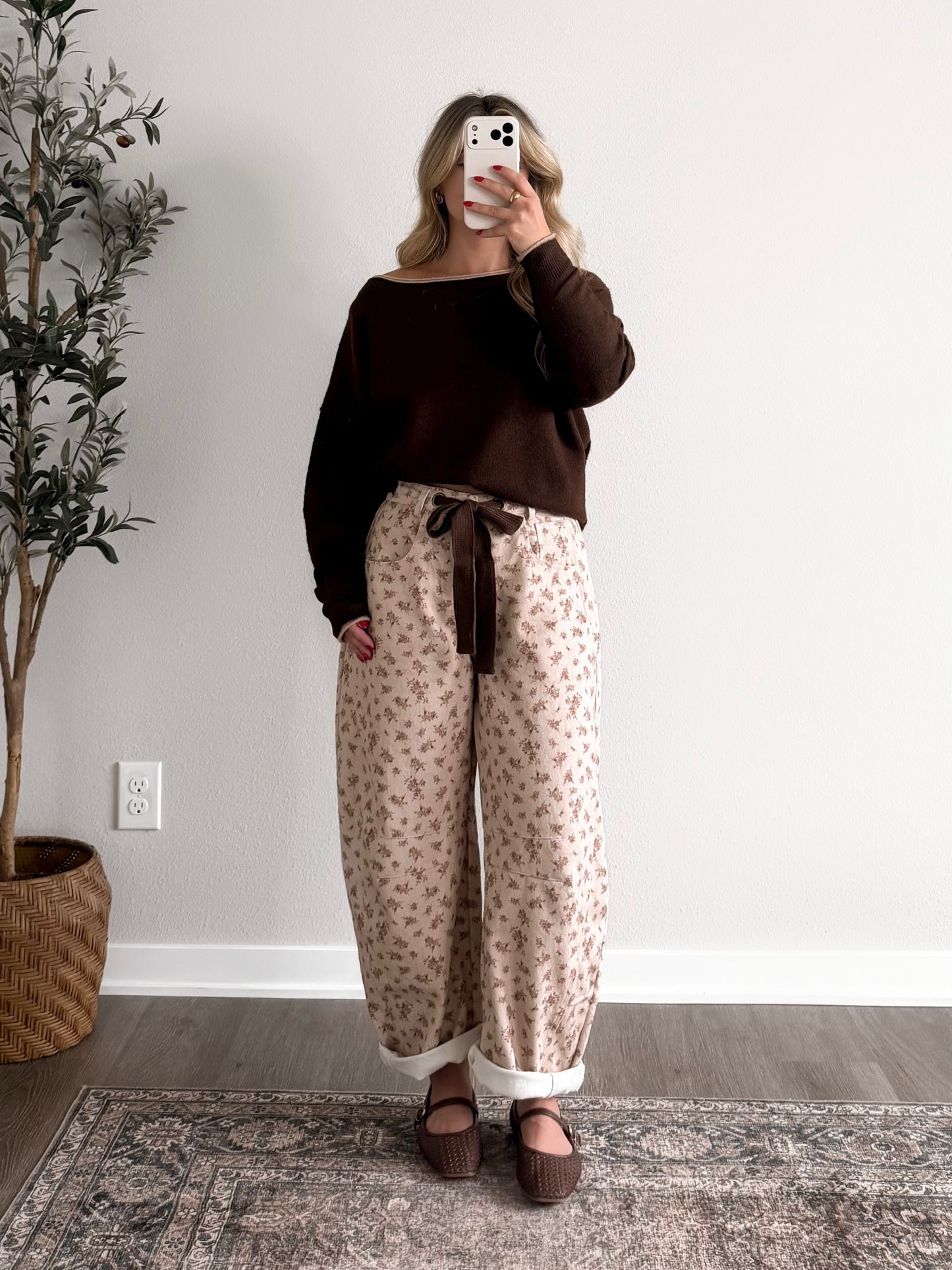 Plans Are Casual Knit Sweater / Brown