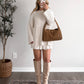 Said Softly Knit Skirt Set / Cream