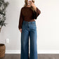 Evening Back-Tie Drape Top / Brown