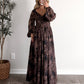 Moody Romance Floral Maxi Dress