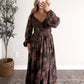 Moody Romance Floral Maxi Dress